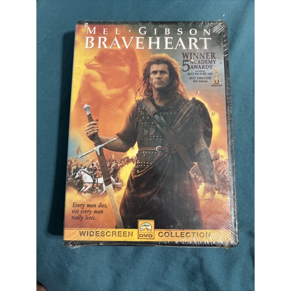 Braveheart (DVD, 2000, Widescreen) NEW Mel‎ Gibson